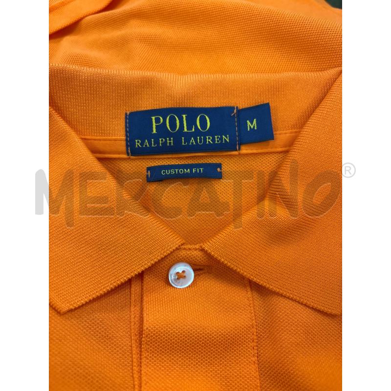 POLO U POLO RALPH LAUREN ARANCIONE CAVALLINO BLU | Mercatino dell'Usato Roma torrevecchia 4