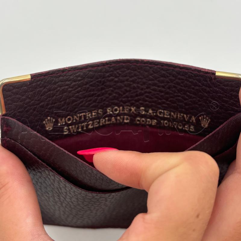 PORTA CARTE ROLEX BORDEAUX | Mercatino dell'Usato Roma torrevecchia 4