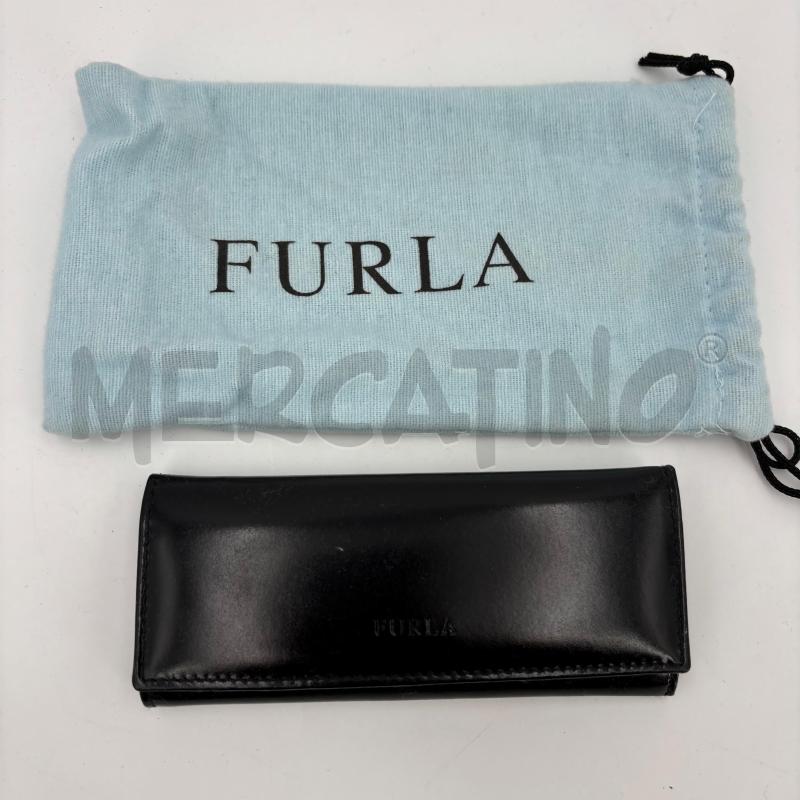 PORTA CHIAVI FURLA PELLE NERO LUCIDO | Mercatino dell'Usato Roma torrevecchia 1