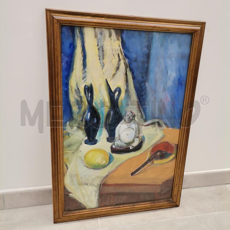 QUADRO BUDDHA SU TAVOLO SFONDO BLU | Mercatino dell'Usato Roma torrevecchia 2