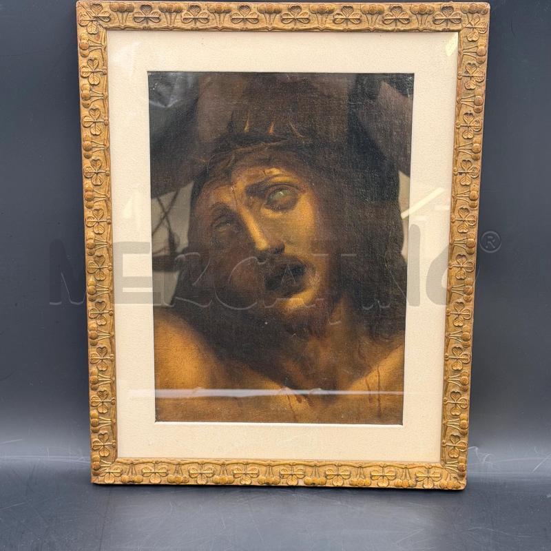 QUADRO CRISTO SFONDO NERO C/DOR | Mercatino dell'Usato Roma torrevecchia 1
