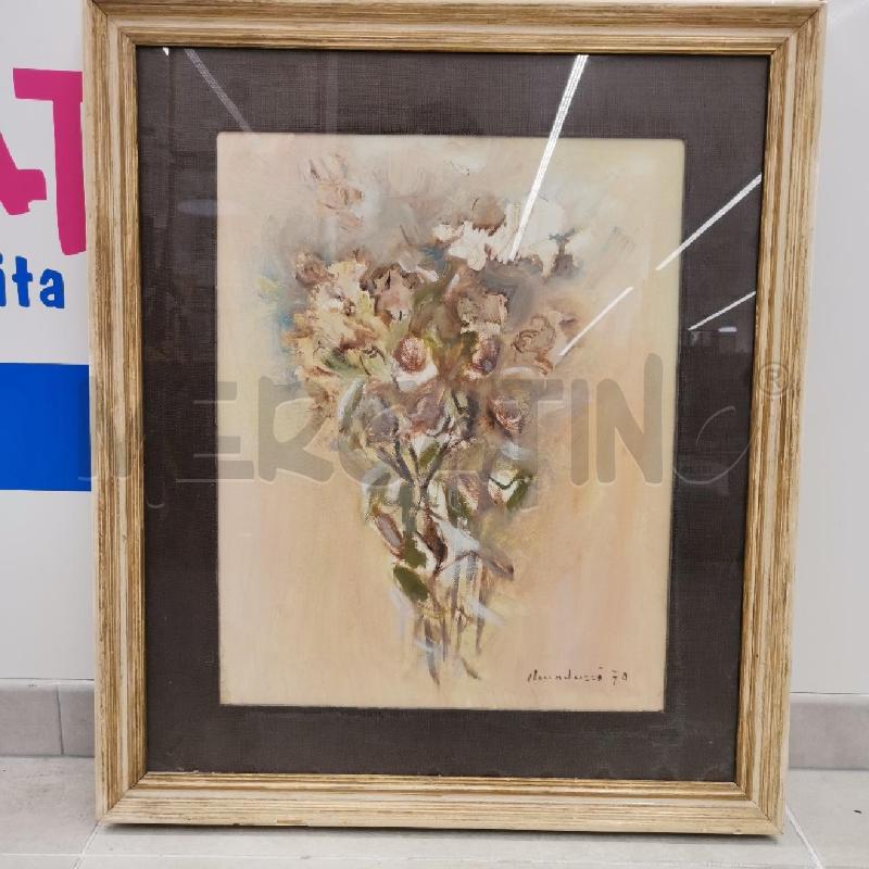 QUADRO DIPINTO A.AMADUZZI MAZZO DI FIORI 69X60 | Mercatino dell'Usato Roma torrevecchia 1