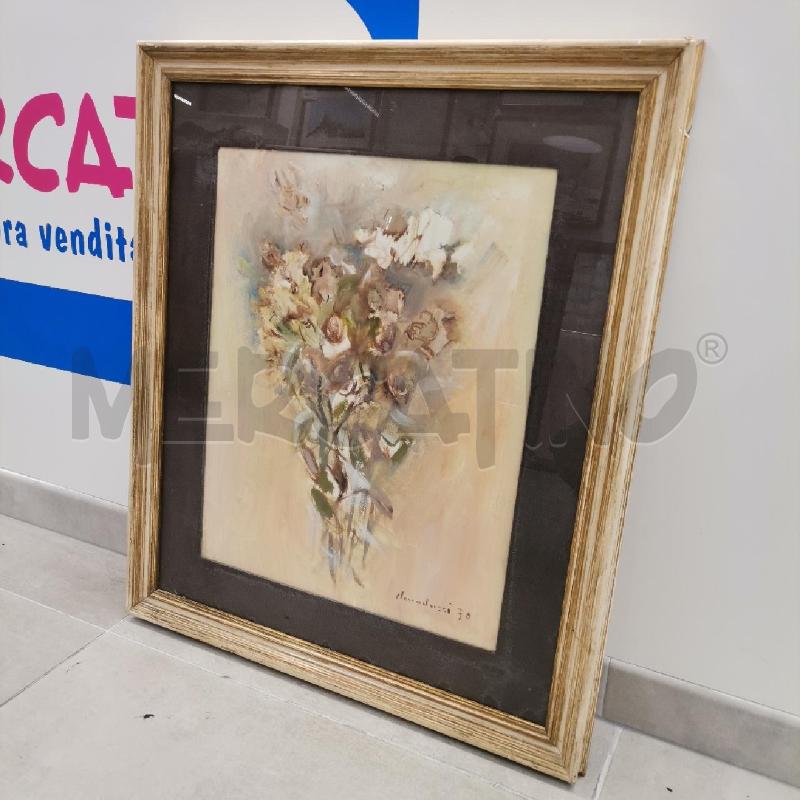 QUADRO DIPINTO A.AMADUZZI MAZZO DI FIORI 69X60 | Mercatino dell'Usato Roma torrevecchia 2
