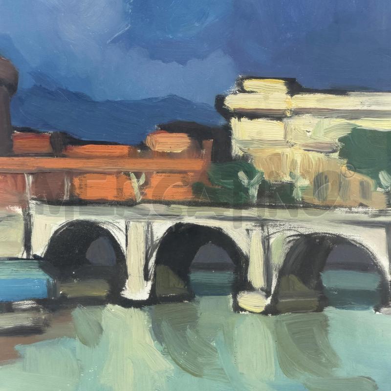 QUADRO DIPINTO A.SDRUSCIA CASTEL S. ANGELO | Mercatino dell'Usato Roma torrevecchia 3