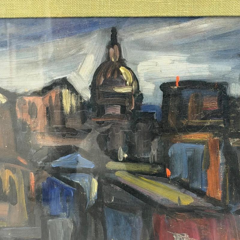 QUADRO DIPINTO A.SDRUSCIA VEDUTA DI ROMA | Mercatino dell'Usato Roma torrevecchia 2