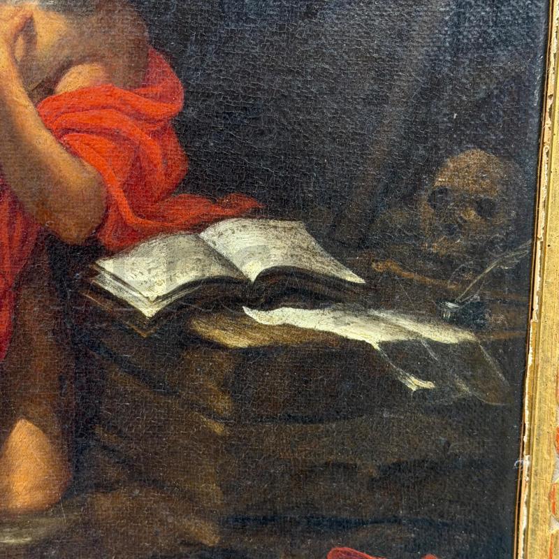 QUADRO DIPINTO EPOCA SAN GIROLAMO 68X58 | Mercatino dell'Usato Roma torrevecchia 3