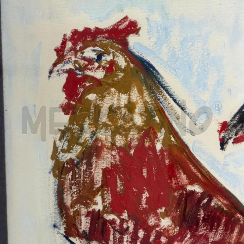 QUADRO DIPINTO G.SUCCI POLLO 88X68 | Mercatino dell'Usato Roma torrevecchia 2