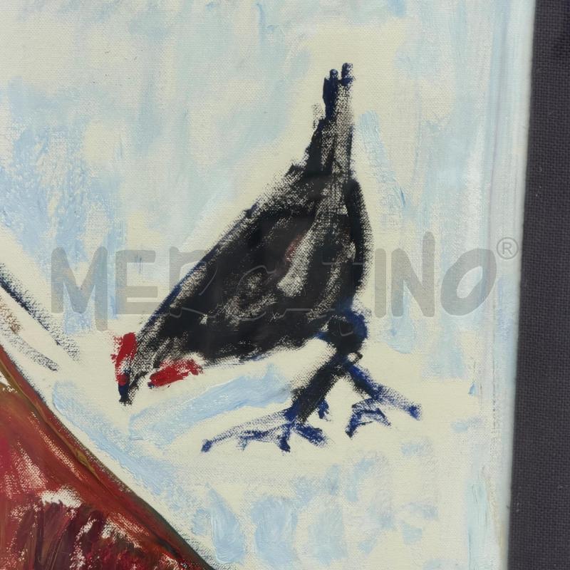 QUADRO DIPINTO G.SUCCI POLLO 88X68 | Mercatino dell'Usato Roma torrevecchia 3