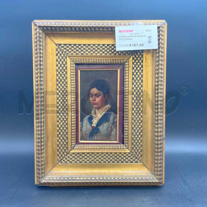 QUADRO DIPINTO MEZZOBUSTO DONNA | Mercatino dell'Usato Roma torrevecchia 1