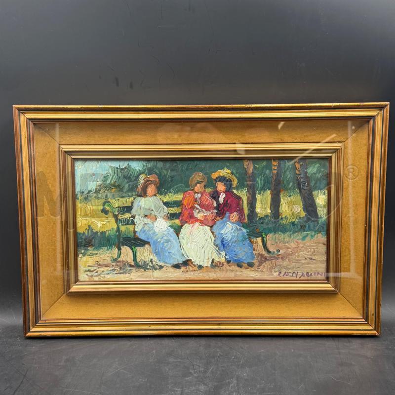 QUADRO DONNE SU PANCHINA C/DOR | Mercatino dell'Usato Roma torrevecchia 1
