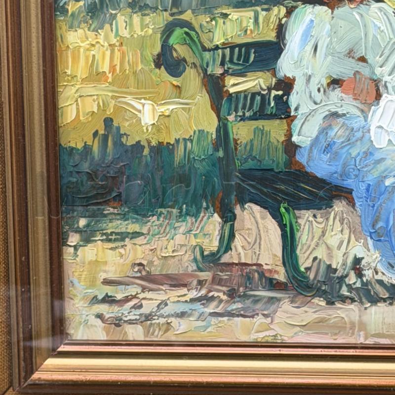QUADRO DONNE SU PANCHINA C/DOR | Mercatino dell'Usato Roma torrevecchia 3
