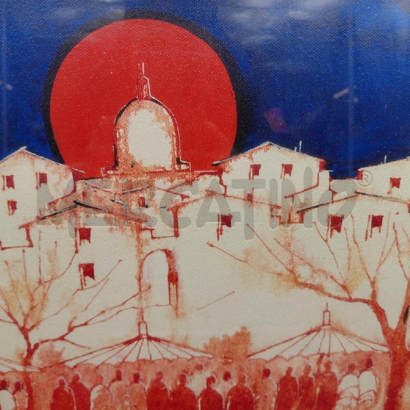 QUADRO FIRMA MARIO PINIZZOTTO PAESAGGIO CON FOLLA | Mercatino dell'Usato Roma torrevecchia 3