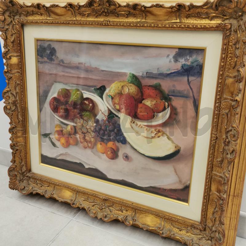 QUADRO FRUTTA UVA C/DOR LAVORATA | Mercatino dell'Usato Roma torrevecchia 2