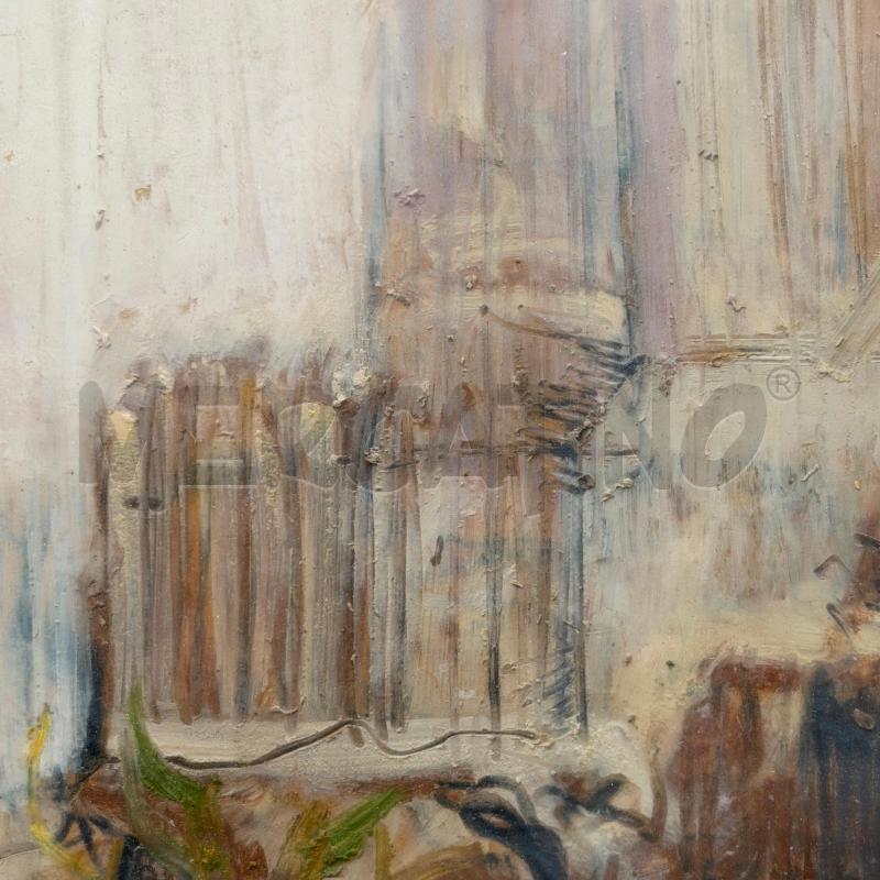 QUADRO GIANCARLO CAZZANIGA EDIFICIO FICHI D'INDIA | Mercatino dell'Usato Roma torrevecchia 3