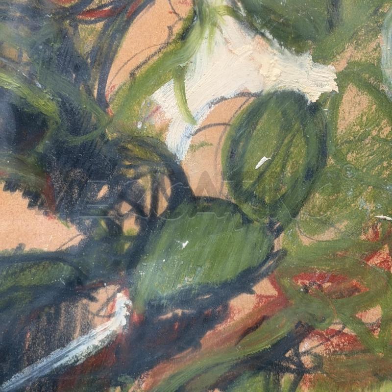 QUADRO GIANCARLO CAZZANIGA TECNICA MISTA EDIFICIO FICHI D'INDIA | Mercatino dell'Usato Roma torrevecchia 2