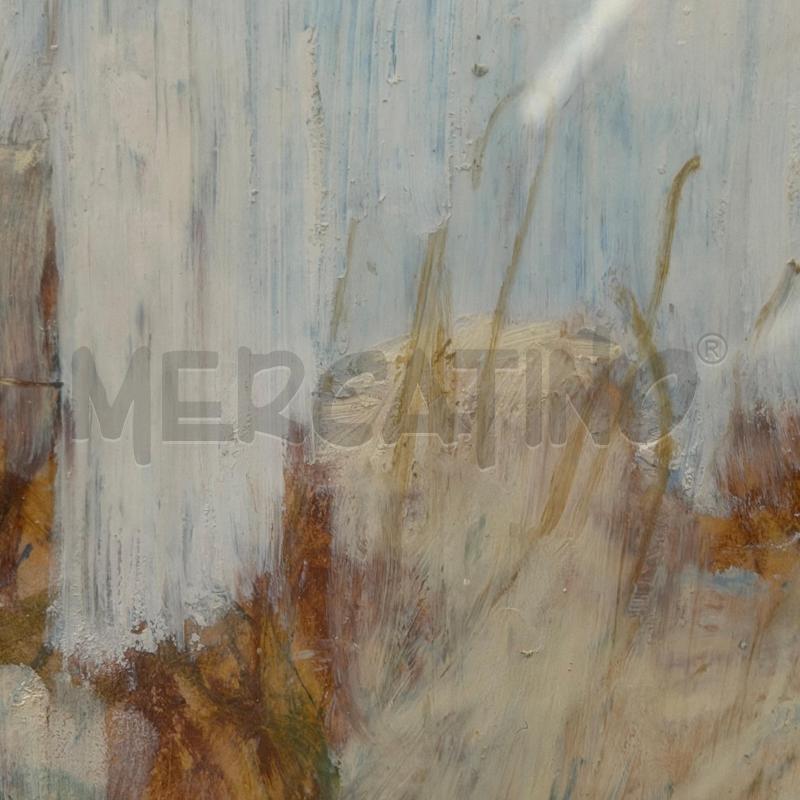 QUADRO GIANCARLO CAZZANIGA TECNICA MISTA EDIFICIO FICHI D'INDIA | Mercatino dell'Usato Roma torrevecchia 4