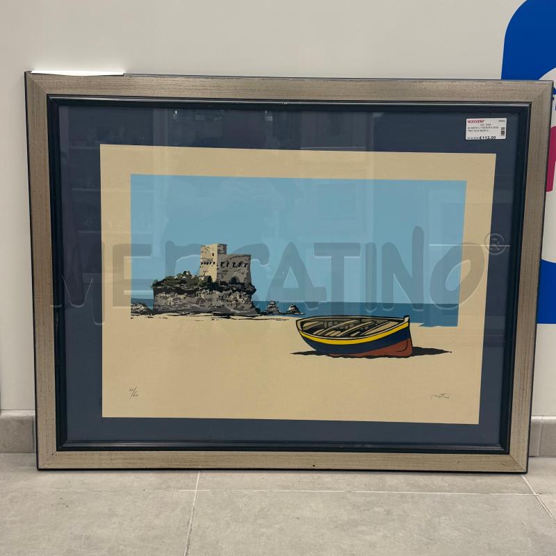 QUADRO LITOGRAFIA ENOTRIO 20/60 BARCA | Mercatino dell'Usato Roma torrevecchia 1