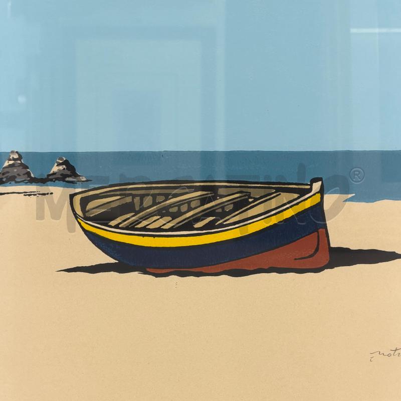 QUADRO LITOGRAFIA ENOTRIO 20/60 BARCA | Mercatino dell'Usato Roma torrevecchia 3