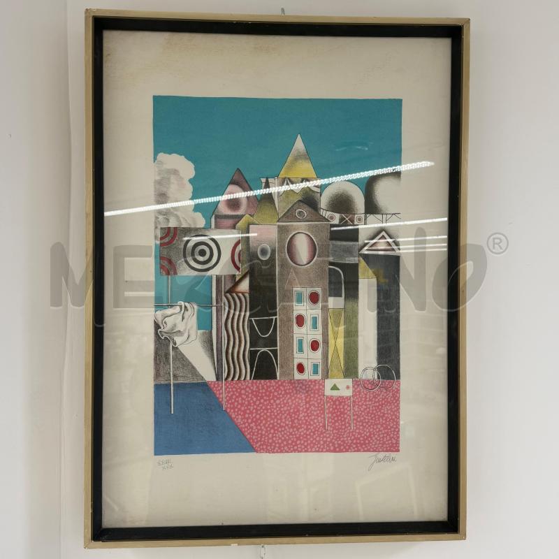 QUADRO LITOGRAFIA GENTILINI XXVIII/XXX EDIFICI | Mercatino dell'Usato Roma torrevecchia 1