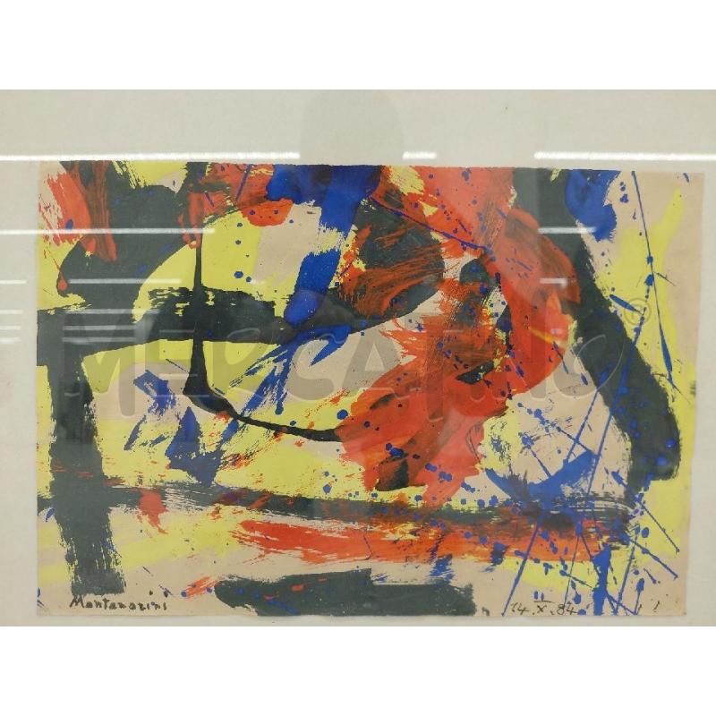 QUADRO LUIGI MONTANARINI 14 X 84 MISURE CARTONCINO 32X22 | Mercatino dell'Usato Roma torrevecchia 2