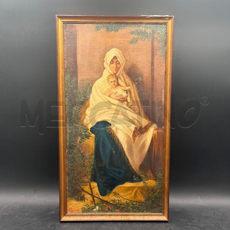 QUADRO MATERNITA VELO BIANCO C/DOR IMPERFEZIONI | Mercatino dell'Usato Roma torrevecchia 1