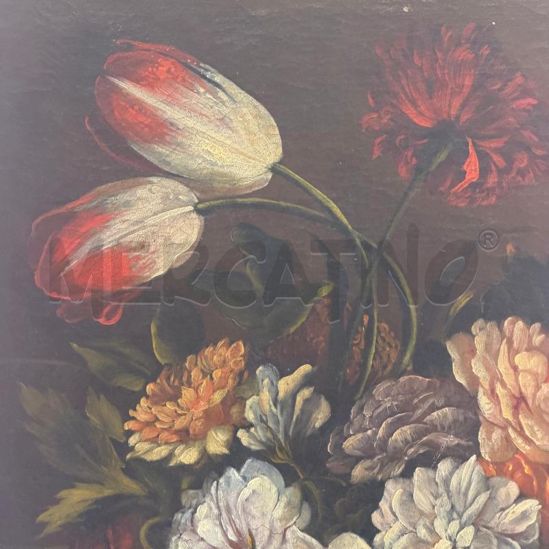 QUADRO MAZZO FIORI VASO NERO C/DOR | Mercatino dell'Usato Roma torrevecchia 3