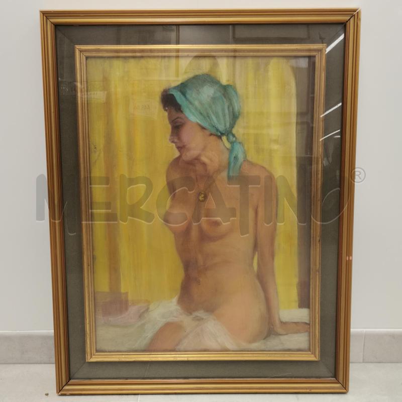 QUADRO NUDO DONNA SFONDO GIALLO | Mercatino dell'Usato Roma torrevecchia 1