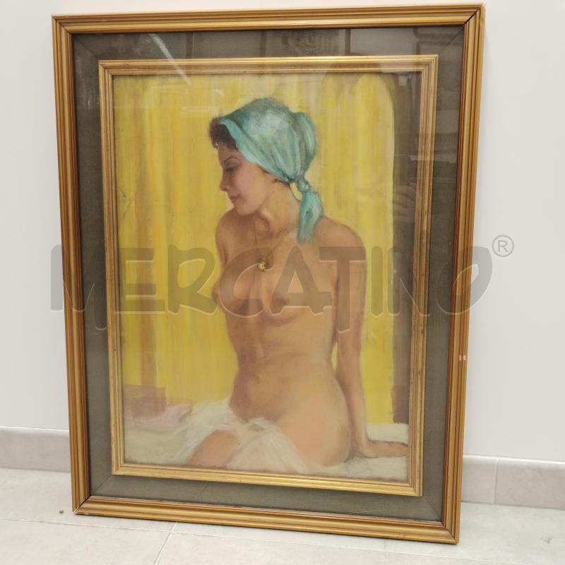 QUADRO NUDO DONNA SFONDO GIALLO | Mercatino dell'Usato Roma torrevecchia 2