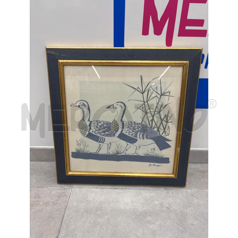 QUADRO PAPERE SU TESSUTO JIM THOMPSON | Mercatino dell'Usato Roma torrevecchia 1