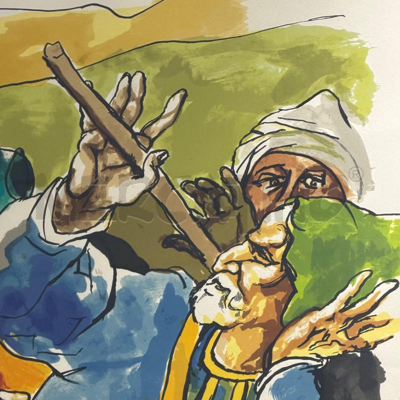 QUADRO PDA GUTTUSO CONTADINI C/RADICA | Mercatino dell'Usato Roma torrevecchia 2