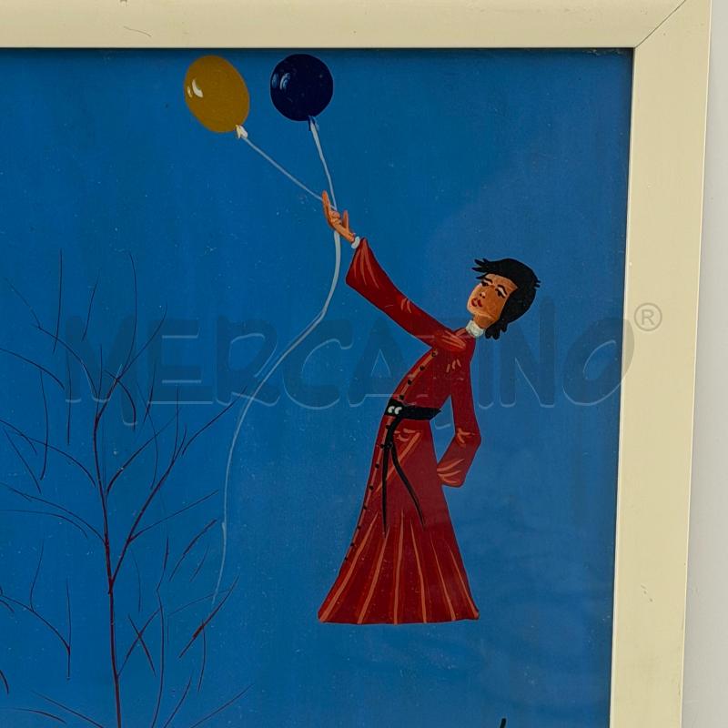 QUADRO PRETINI CIELO AZZURRO PALLONCINI | Mercatino dell'Usato Roma torrevecchia 2