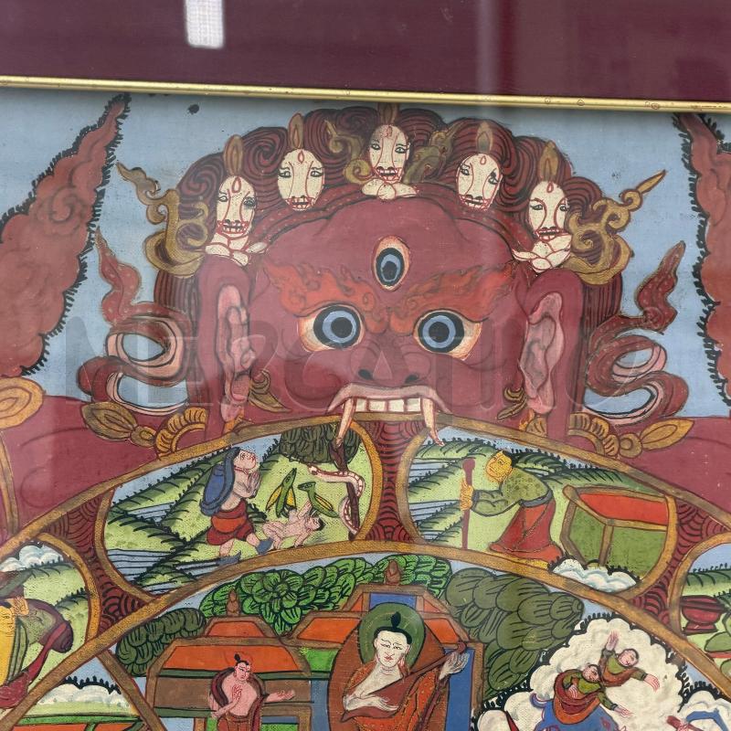QUADRO RUOTA DELL'ESISTENZA TIBETANO | Mercatino dell'Usato Roma torrevecchia 2