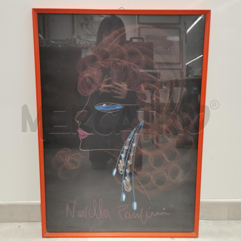 QUADRO VOLTO DONNA SFONDO NERO | Mercatino dell'Usato Roma torrevecchia 1