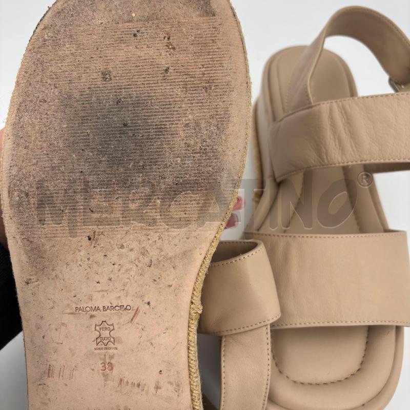 SANDALI D PALOMA BARCELO BEIGE PLATFORM | Mercatino dell'Usato Roma torrevecchia 4