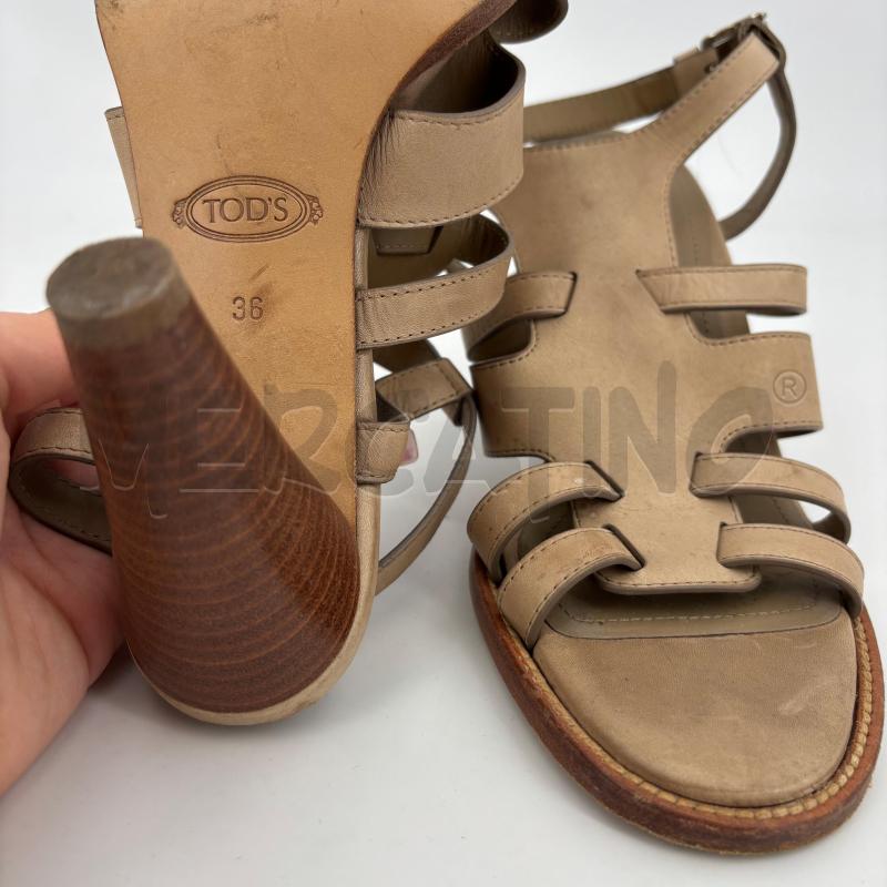 SANDALI D TOD'S BEIGE | Mercatino dell'Usato Roma torrevecchia 4
