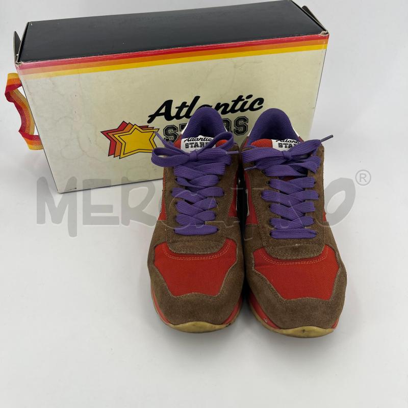 SCARPE ATLANTIS STARS CAMOSCIO ARANCIONE LACCI VIOLA | Mercatino dell'Usato Roma torrevecchia 2
