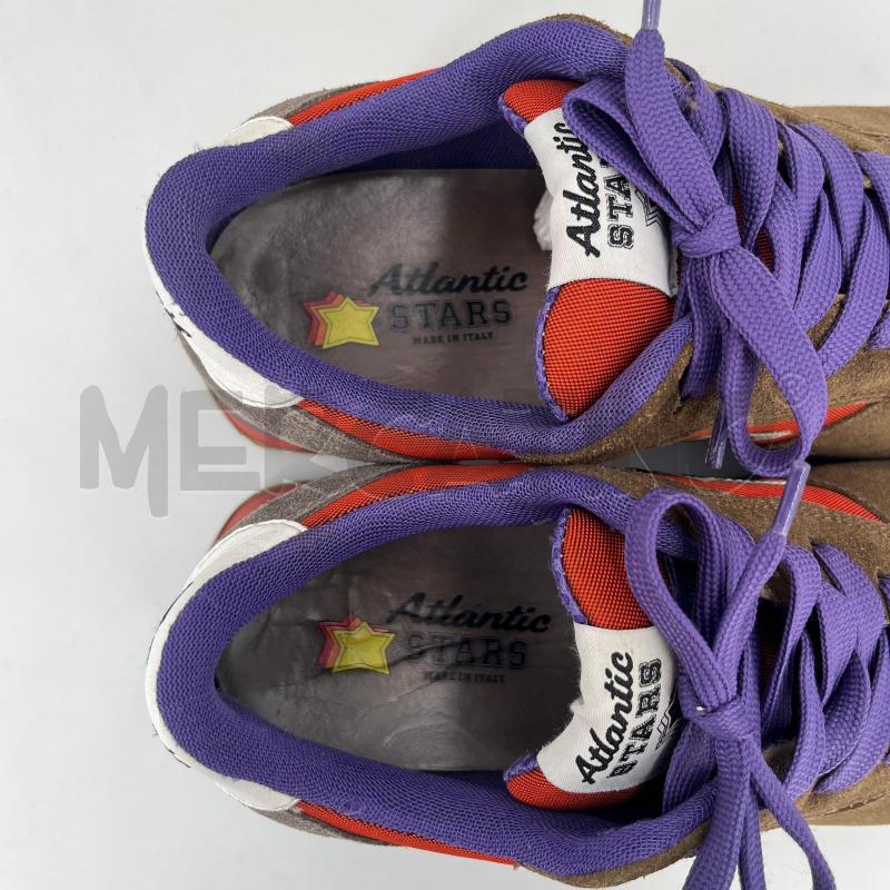 SCARPE ATLANTIS STARS CAMOSCIO ARANCIONE LACCI VIOLA | Mercatino dell'Usato Roma torrevecchia 4
