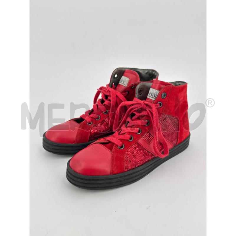 SCARPE BAMBINA HOGAN ROSSE PAILLETTES | Mercatino dell'Usato Roma torrevecchia 1