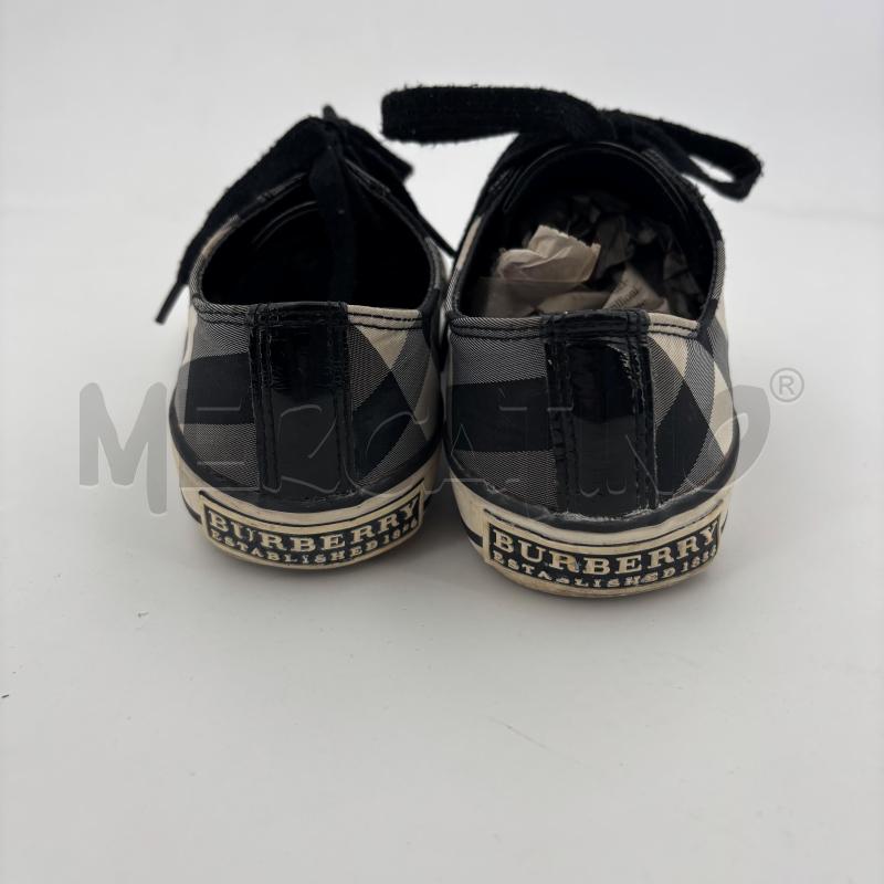 SCARPE BURBERRY CHECK NERO  | Mercatino dell'Usato Roma torrevecchia 3