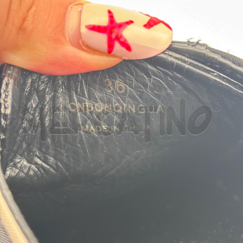 SCARPE BURBERRY CHECK NERO  | Mercatino dell'Usato Roma torrevecchia 5