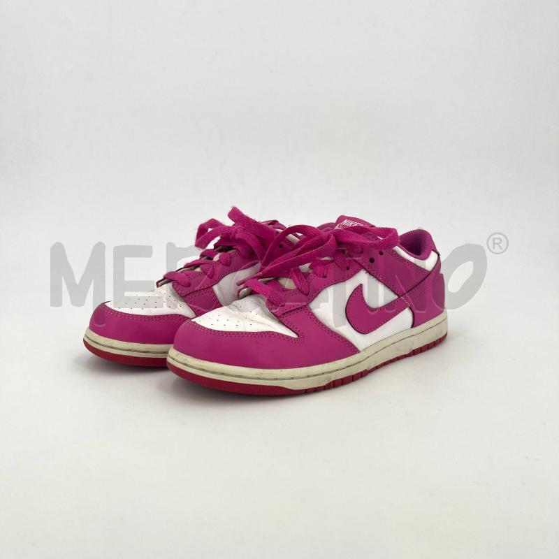 SCARPE B NIKE DUNK FUCSIA BIANCHE | Mercatino dell'Usato Roma torrevecchia 1