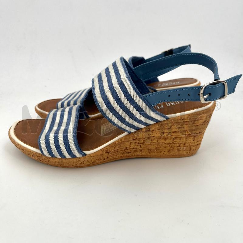 SCARPE DONNA BRUNO FERRINI 37 BIANCHE E BLU | Mercatino dell'Usato Roma torrevecchia 2