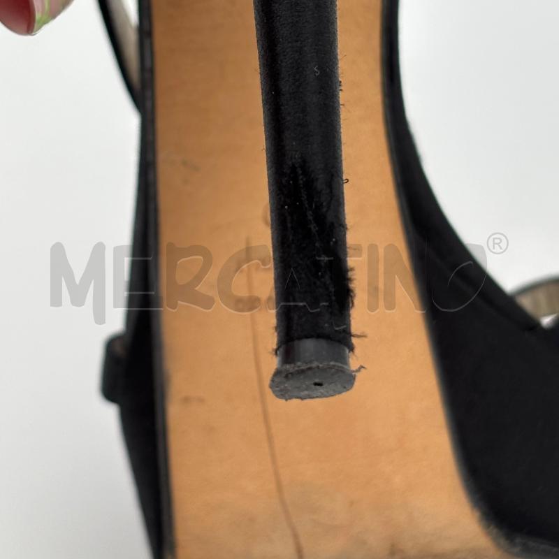 SCARPE DONNA GIANNI MARRA NERE FIORE ROSSO | Mercatino dell'Usato Roma torrevecchia 2