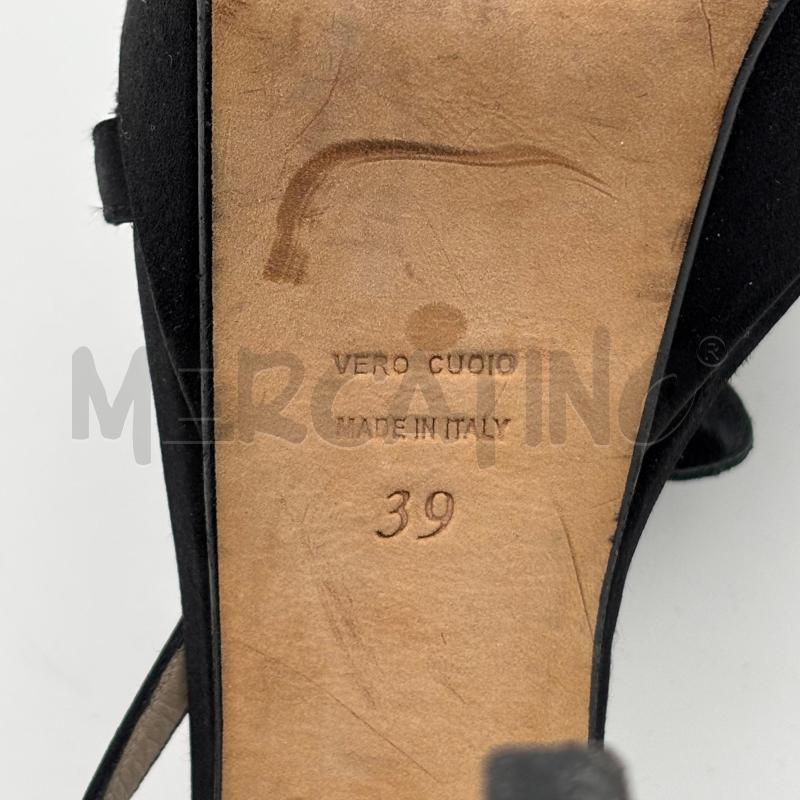 SCARPE DONNA GIANNI MARRA NERE FIORE ROSSO | Mercatino dell'Usato Roma torrevecchia 4