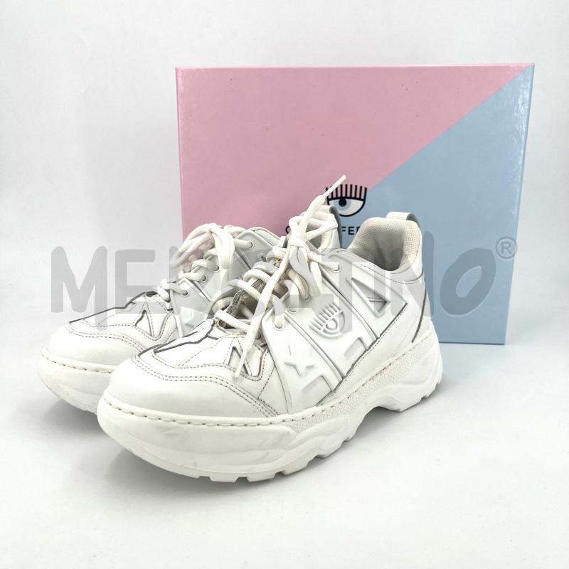 SCARPE D CHIARA FERRAGNI BIANCHE  | Mercatino dell'Usato Roma torrevecchia 1