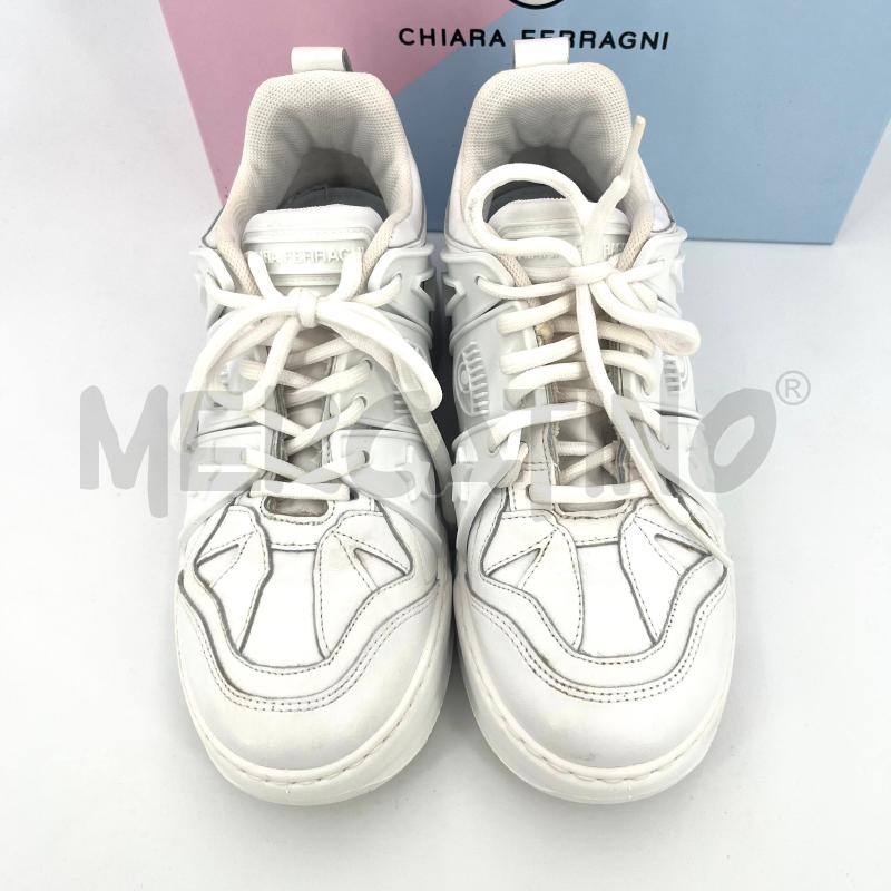 SCARPE D CHIARA FERRAGNI BIANCHE  | Mercatino dell'Usato Roma torrevecchia 2