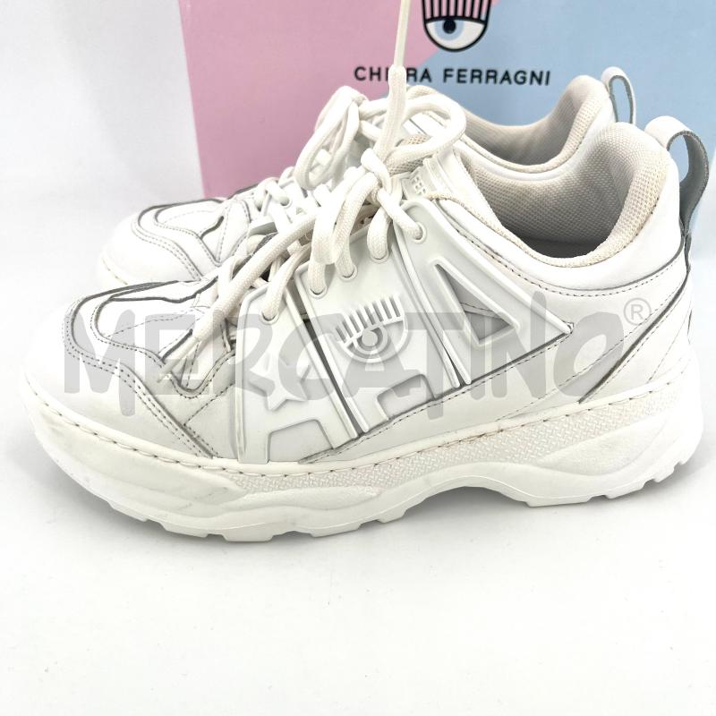 SCARPE D CHIARA FERRAGNI BIANCHE  | Mercatino dell'Usato Roma torrevecchia 3