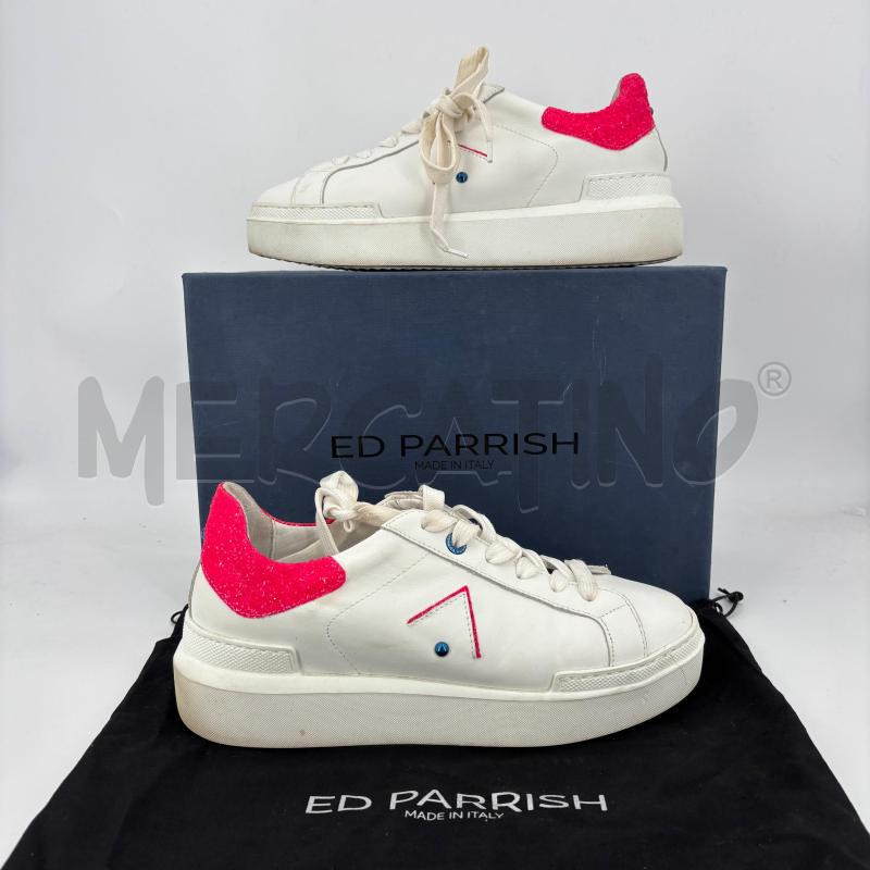 SCARPE D ED PARRISH BIANCHE BACK ROSA | Mercatino dell'Usato Roma torrevecchia 1