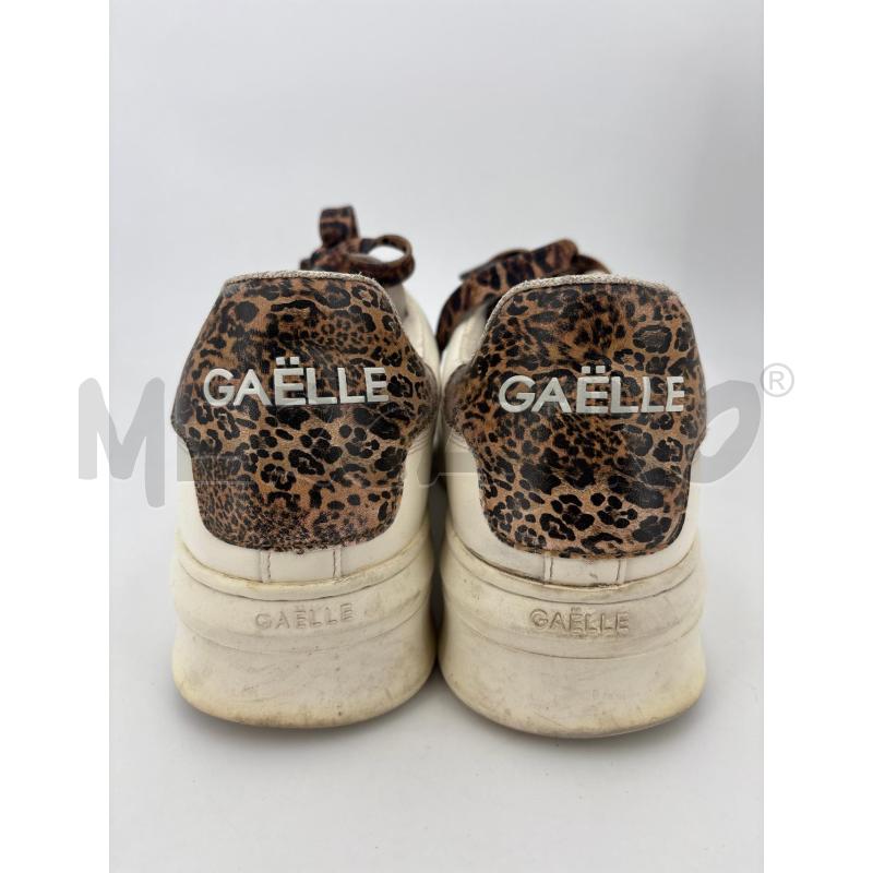 SCARPE D GAELLE BIANCHE LACCI LEOPARDATI | Mercatino dell'Usato Roma torrevecchia 1