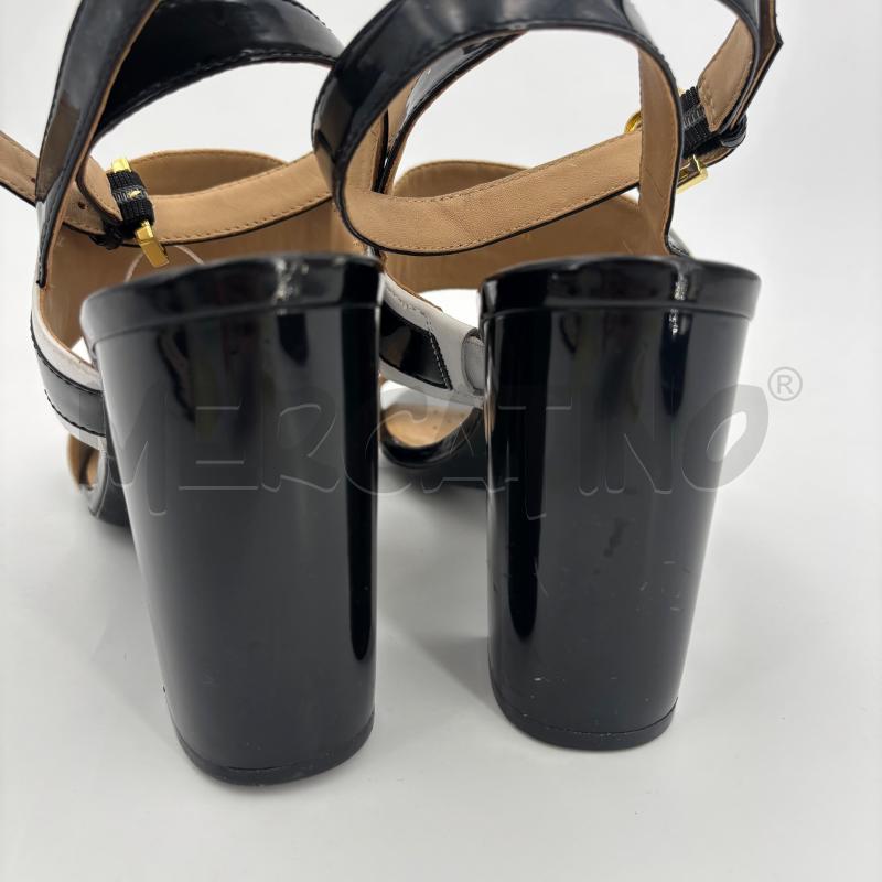 SCARPE D GEOX NERE BIANCHE MORSO DORATO TACCO | Mercatino dell'Usato Roma torrevecchia 2